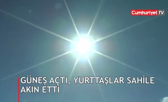 Bodrum’da günler sonra güneş açtı, yurttaşlar sahile akın etti