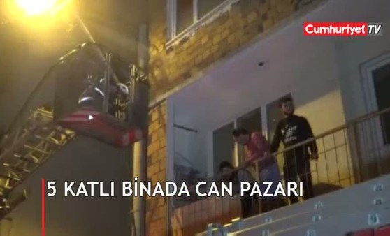 5 katlı binada can pazarı