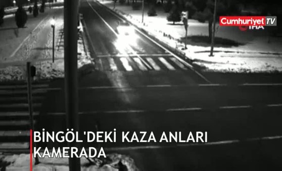 Bingöl'deki kaza anları kamerada