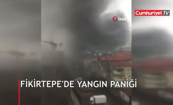 Fikirtepe'de yangın paniği