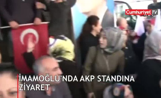 İmamoğlu'ndan AKP seçim standına ziyaret (19.02.2019)