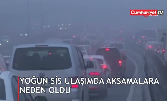 İstanbul'da yoğun sis ulaşımı aksattı