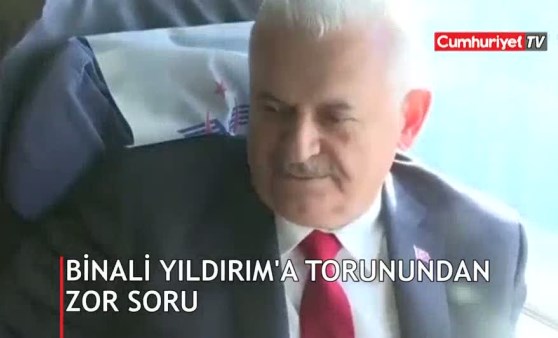 Torunundan Binali Yıldırım'ı altüst eden soru