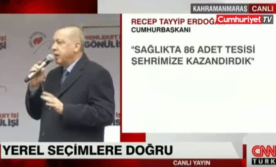 Erdoğan'a, mitingi durdurtan telefon