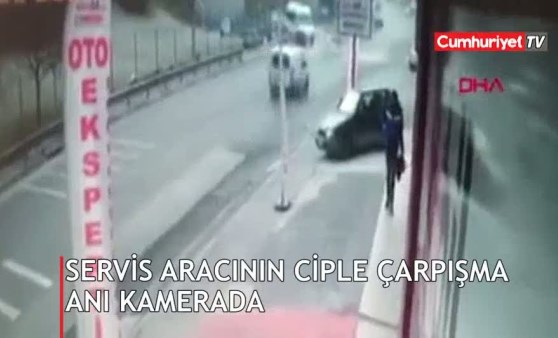 Çarpışma sonrası şoka girdi!