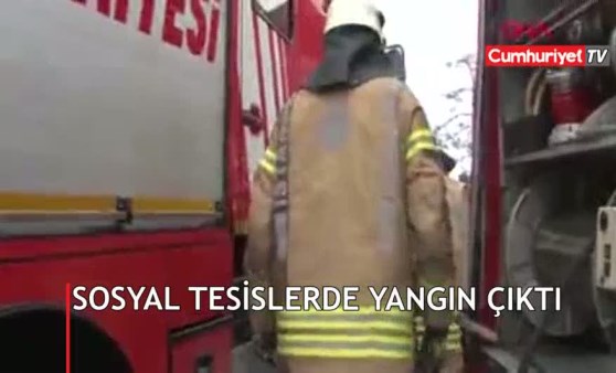 Ümraniye Belediyesi Sosyal Tesisleri'nde yangın çıktı