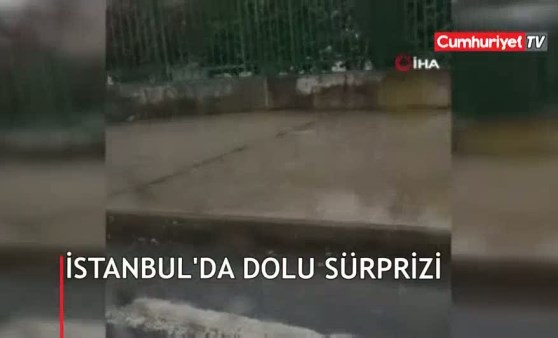 İstanbul'da dolu sürprizi (27.02.2019)