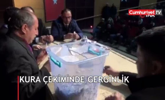 Kura çekiminde gerginlik