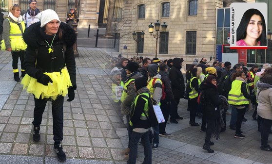 Kadın Sarı Yelekliler’den polise tepki