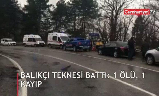 Balıkçı teknesi battı: 1 ölü, 1 kayıp