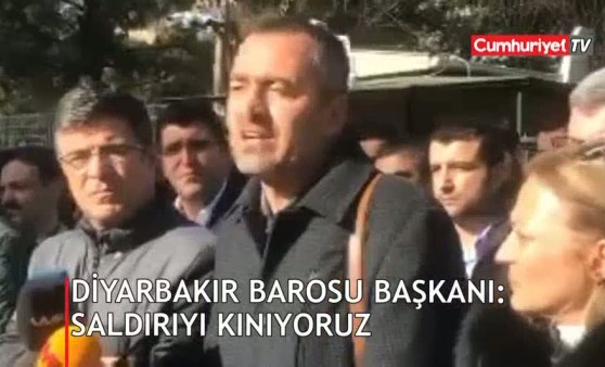 Diyarbakır Barosu Başkanı: Saldırıyı kınıyoruz