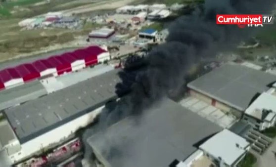 Hadımköy'de fabrika yangını (18.03.2019)