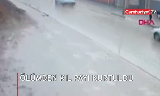 Ölümden kıl payı böyle kurtuldu