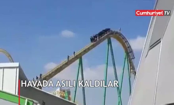 Ankapark'ta ölüme bedava bilet! Havada asılı kaldılar (22.03.2019)(Video Haber)