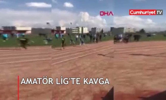 Amatör Lig'te kavga kamerada! 9 kırmızı kart çıktı, yaralılar var