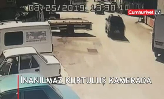 Yer: Antalya... Mucize kurtuluş kamerada