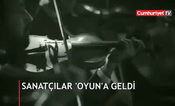 Sanatçılar 'oyun'a geldi