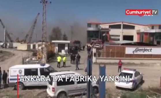 Ankara'da fabrika yangını (30.03.2019)