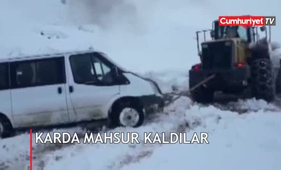 Seçime kar engeli! Mahsur kaldılar