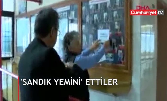 'Sandık' için böyle yemin ettiler