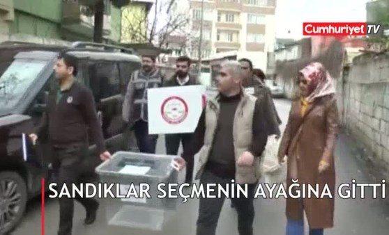 Sandıklar seçmenin ayağına gitti