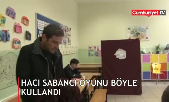 Hacı Sabancı oyunu böyle kullandı