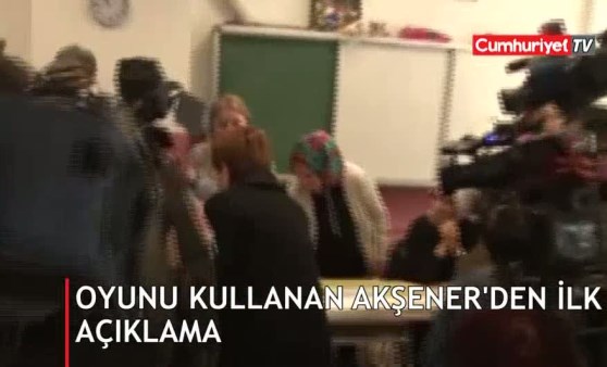 Oyunu kullanan Akşener'den ilk açıklama