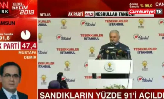 Binali Yıldırım: Seçimi kazandık