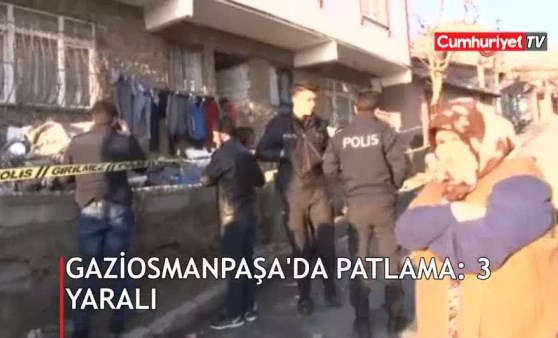 Gaziosmanpaşa'da patlama: 3 yaralı