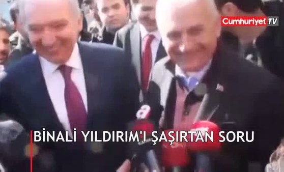 Binali Yıldırım'ı şaşırtan soru