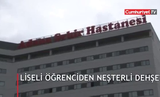 Acilde liseli öğrenciden neşterli dehşet