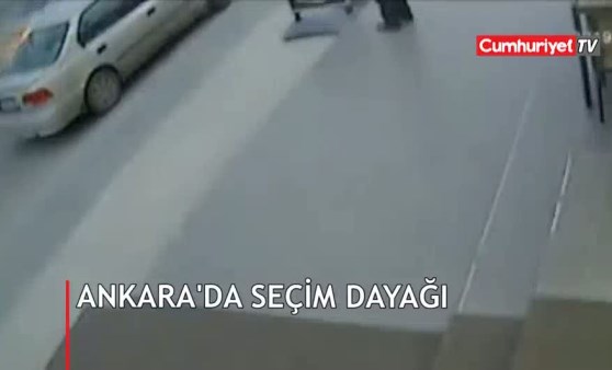 Ankara'da seçim dayağı! Önce tehdit ettiler sonra saldırdılar