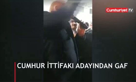 Cumhur İttifakı’nın adayından gaf: Adı neydi yav?