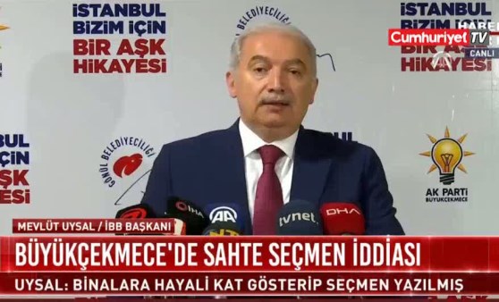 Mevlüt Uysal'dan Büyükçekmece açıklaması