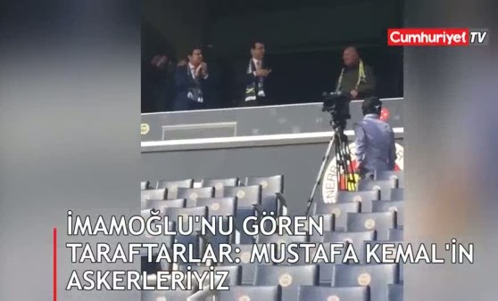 Ekrem İmamoğlu'nu gören taraftarlar 