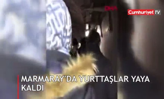 Marmaray'da yurttaşlar yaya kaldı (13.04.2019)(Video Haber)