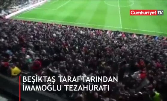 Beşiktaş taraftarından 'Mazbatayı ver' tezahüratı