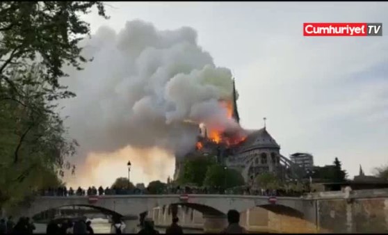 Notre Dame Katedrali'nde yangın