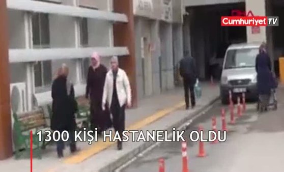 1300 kişide kusma ve ishal!