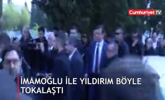 İşte o an! Ekrem İmamoğlu ile Binali Yıldırım böyle tokalaştı