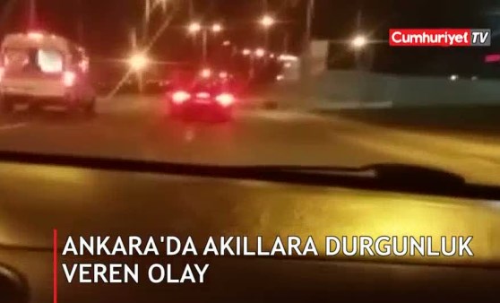 Ankara'da akıllara durgunluk veren olay! İşte o anlar