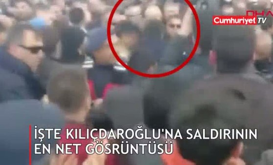 İşte Kılıçdaroğlu'na saldırı anının en net görüntüsü!