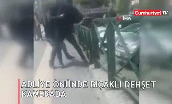 Korkunç an kamerada! Böyle bıçakladı