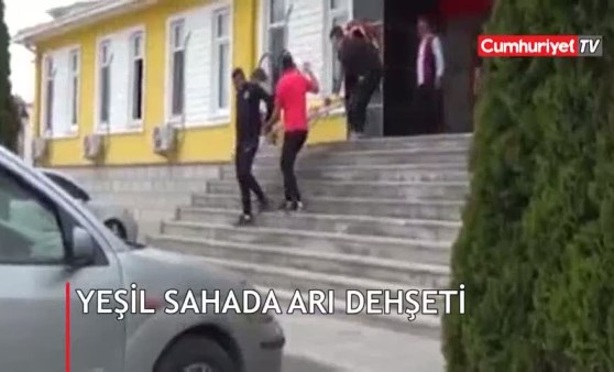 Maç sırasında dehşete düşüren olay!