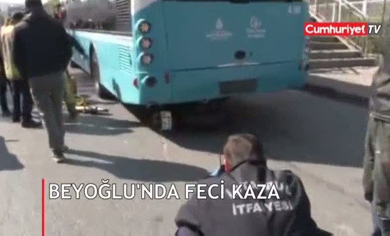 Beyoğlu'nda feci kaza