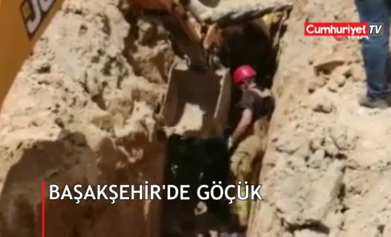 Başakşehir'de inşaatta göçük