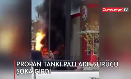 Büyük gürültü ile patladı! Yemek siparişi verirken hayatının şokunu yaşadı