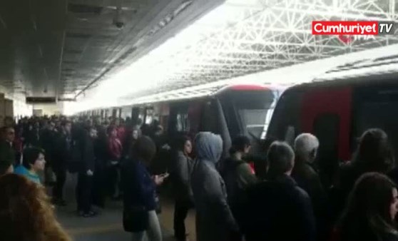 Ankara metrosunda arıza