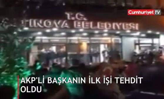 AKP'li başkan seçilir seçilmez böyle tehdit etti