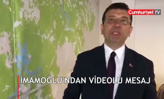 İmamoğlu'ndan videolu mesaj